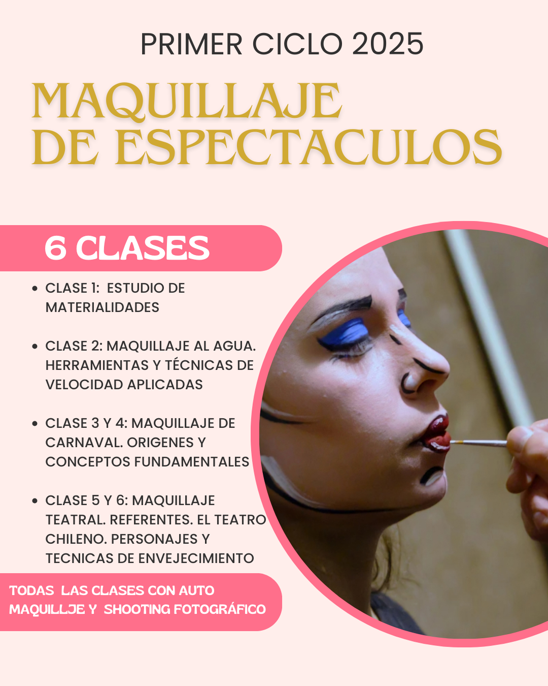 CURSO ANUAL DE MAQUILLAJE ARTISTICO - 20% DE DESCUENTO