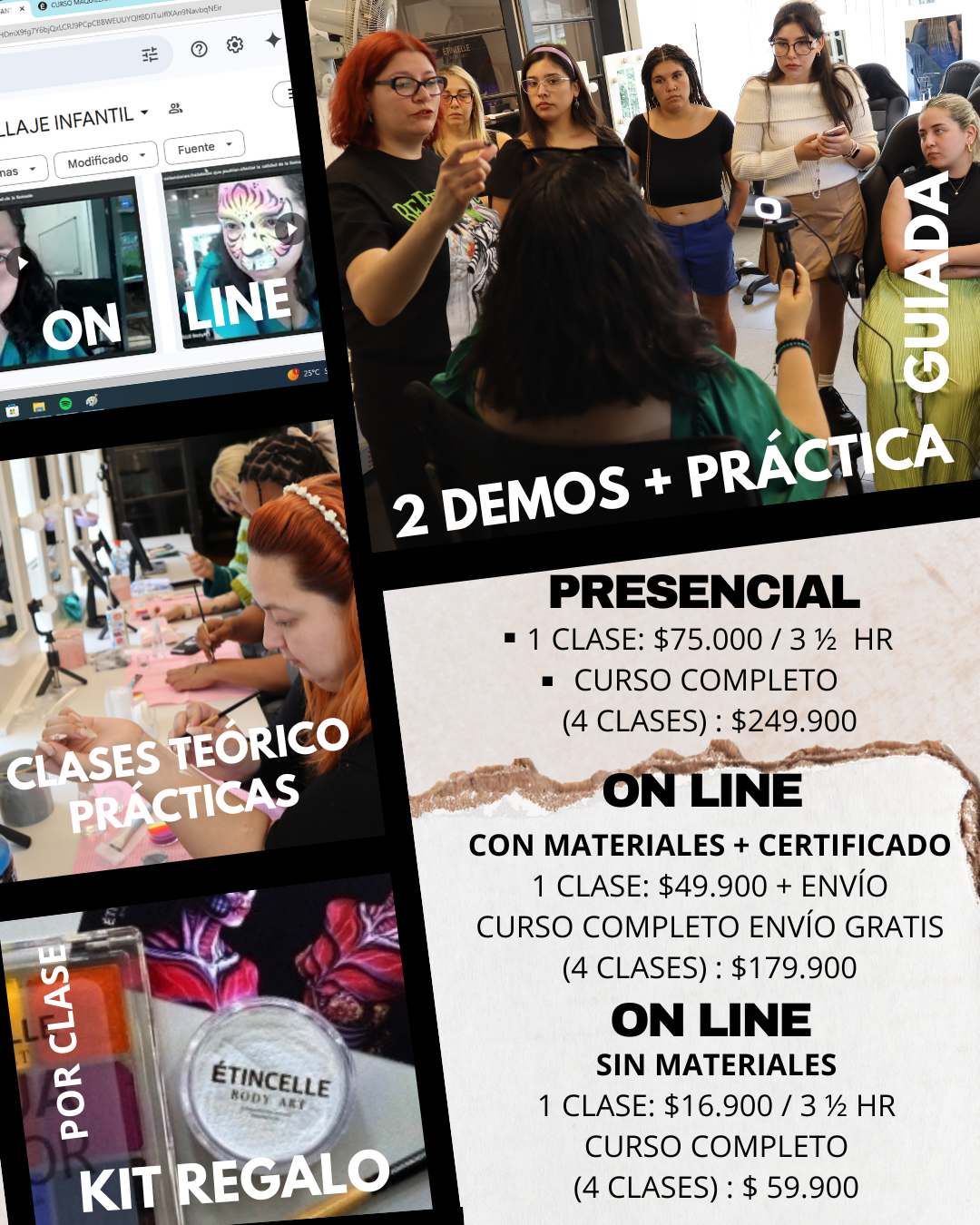 CURSO MAQUILLAJE PARA EVENTOS - 12 Y 13 DE ABRIL 2025
