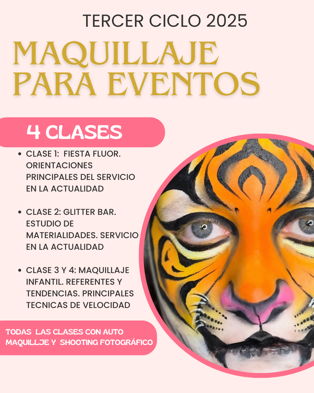 CURSO ANUAL DE MAQUILLAJE ARTISTICO - 20% DE DESCUENTO