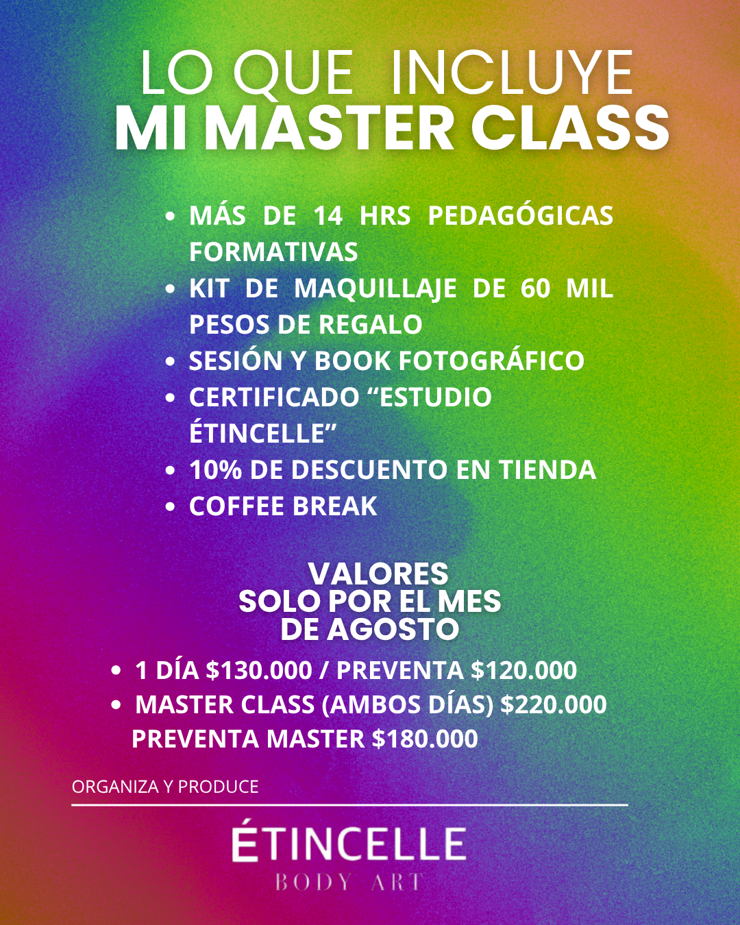 MASTER CLASS MAQUILLAJE INFANTIL - NOVIEMBRE 2025