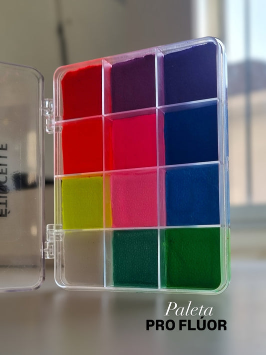 Paleta FLÚOR UV PRO SIZE 10 colores - 75 CC - XL OFERTA SOLO POR AGOSTO