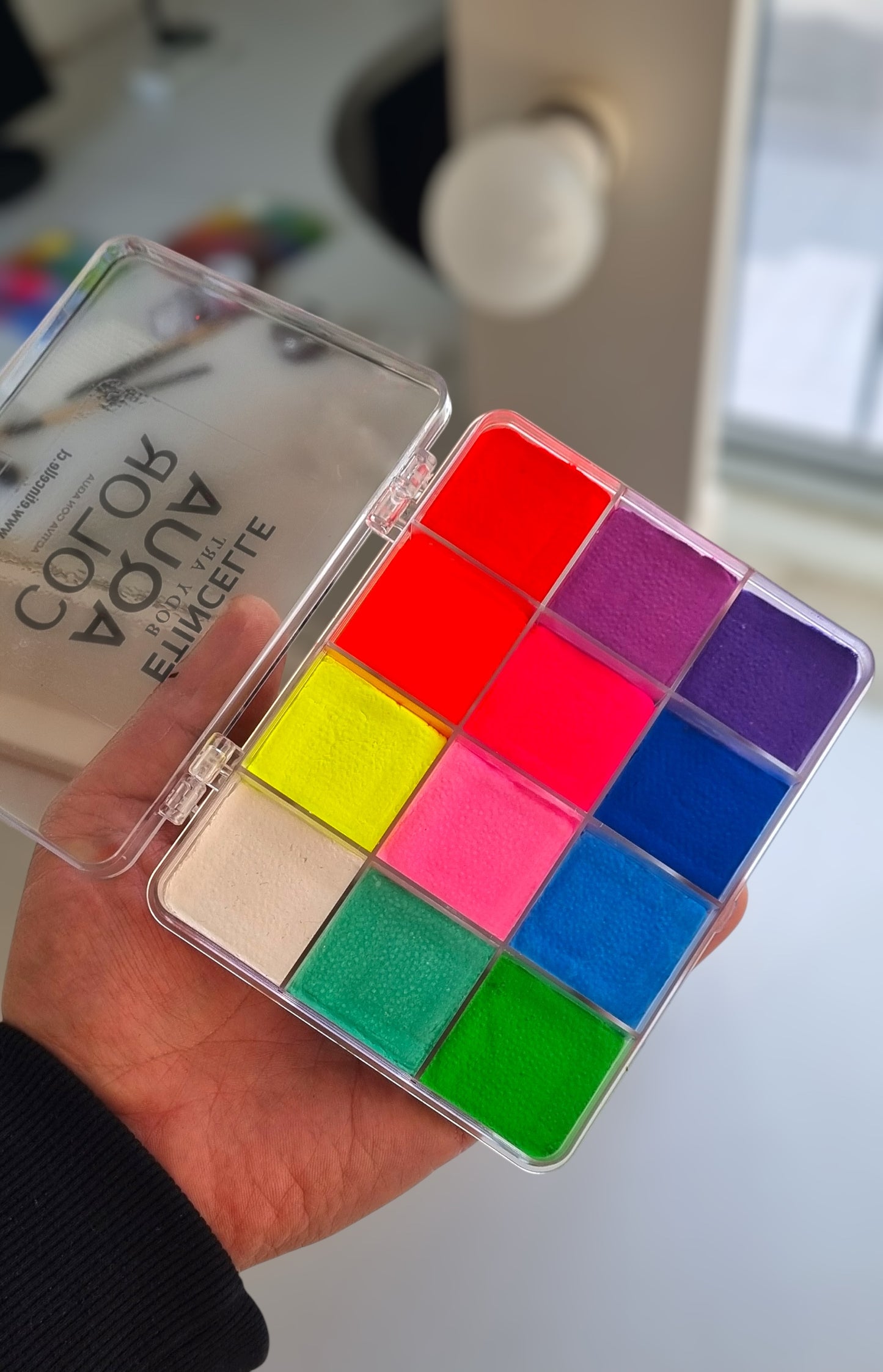 Paleta FLÚOR UV PRO SIZE 10 colores - 75 CC - XL OFERTA SOLO POR AGOSTO