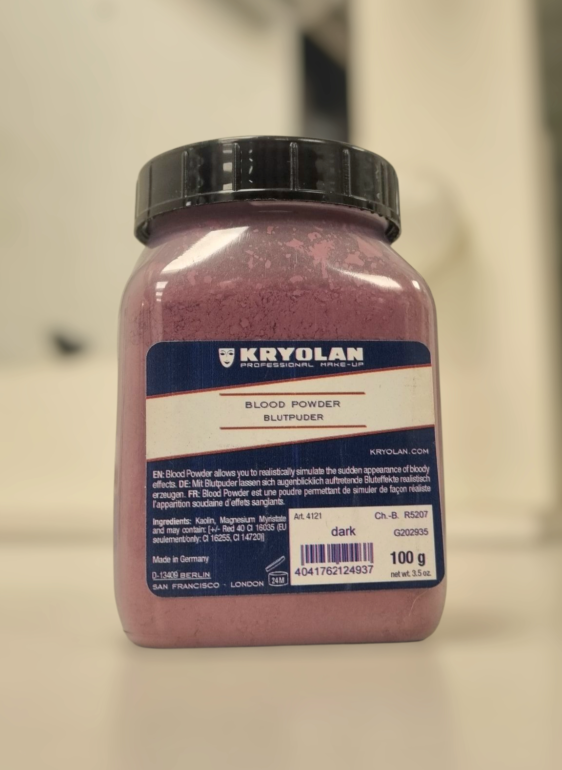 SANGRE EN POLVO - BLOOD POWDER BLUTPUDER DARK 100G