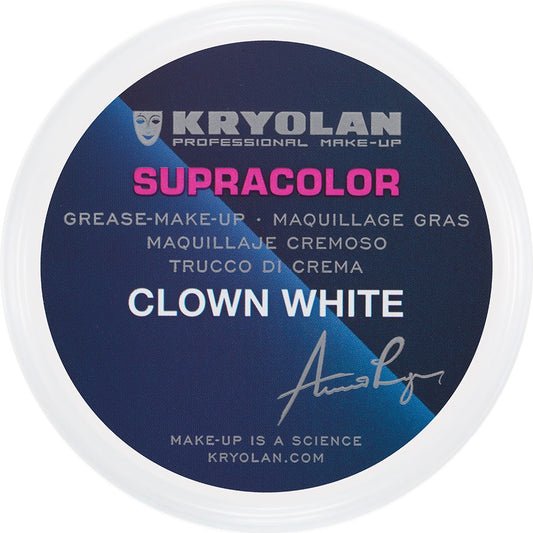 Maquillaje Cremoso SUPRACOLOR CLOWN WHITE - KRYOLAN