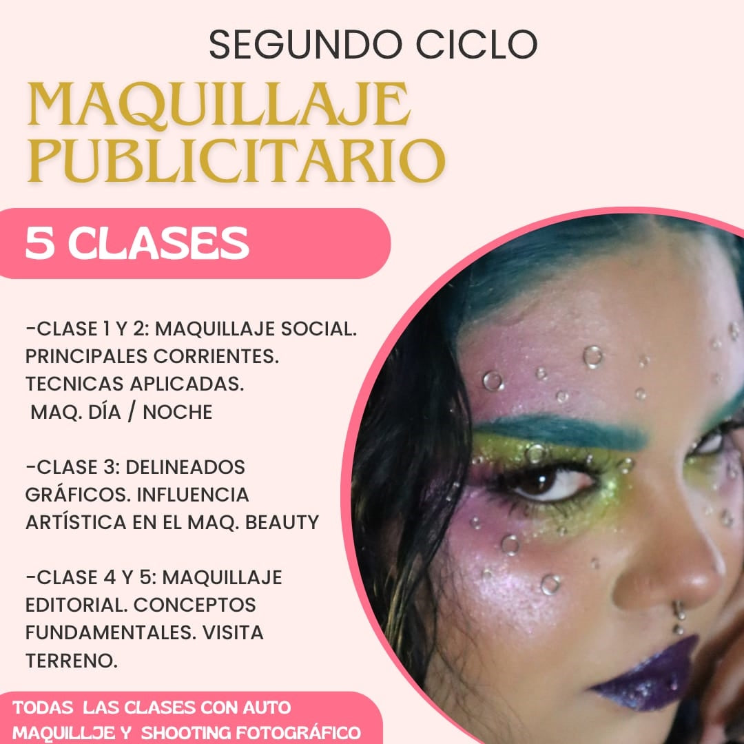 2026 SEGUNDO SEMESTRE MAQUILLAJE ARTISTICO - INSCRIPCIONES ABIERTAS
